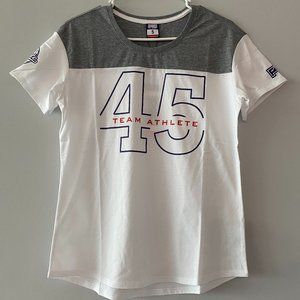 NWT women's F45 T-Shirt, Tee, Functional 45, White, Gray, Small, S